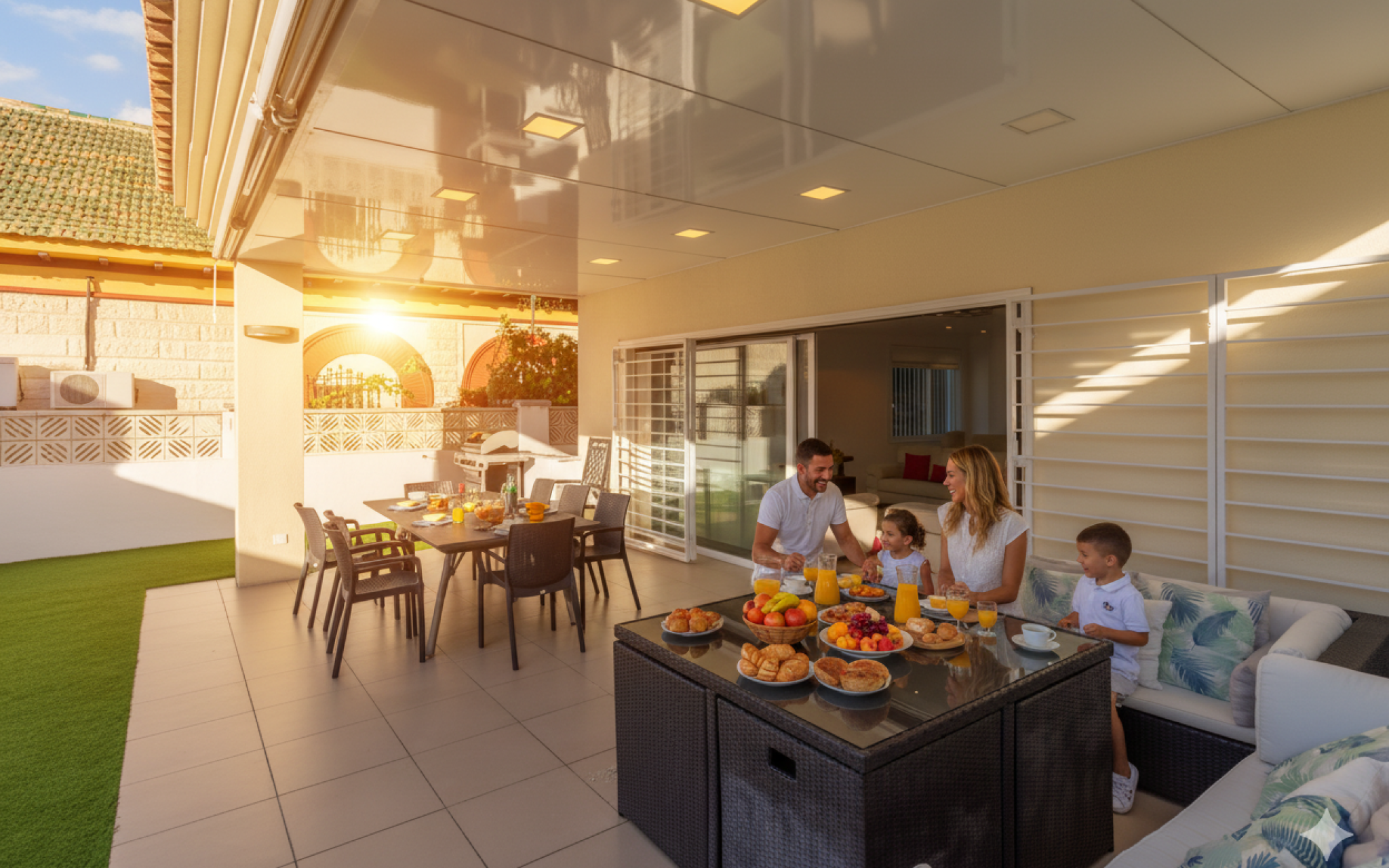 VILLA WITJ POOL IN WINTER. MALAGA